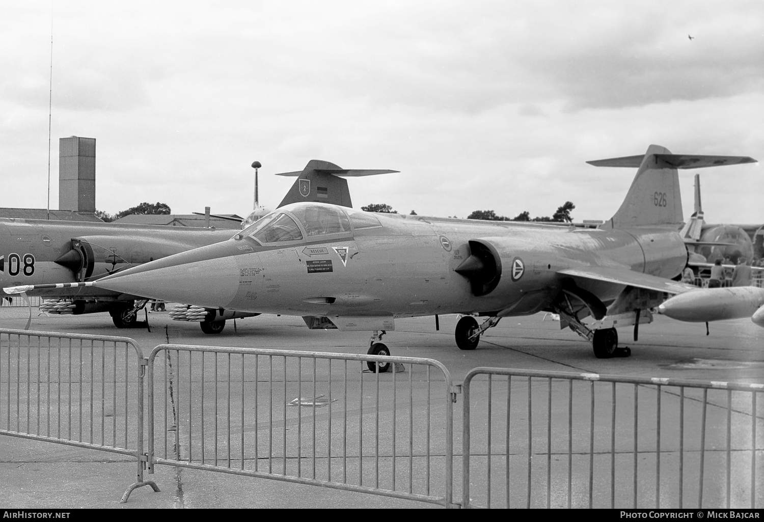 Aircraft Photo of 626 | Lockheed F-104G Starfighter | Norway - Air Force | AirHistory.net #65614