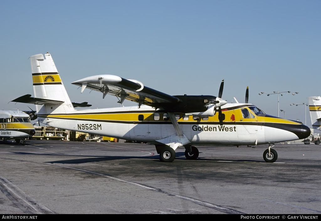 Aircraft Photo of N952SM | De Havilland Canada DHC-6-100 Twin Otter | Golden West Airlines | AirHistory.net #65634