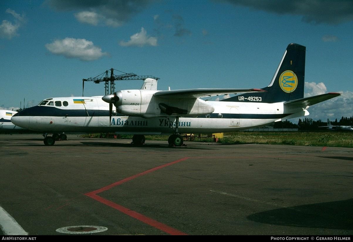 Aircraft Photo of UR-49253 | Antonov An-24V | Air Ukraine | AirHistory.net #65641