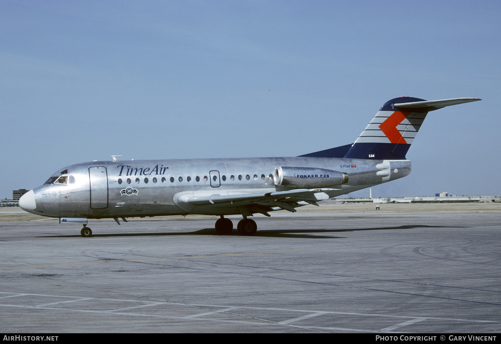 Aircraft Photo of C-FTAV | Fokker F28-1000 Fellowship | Time Air | AirHistory.net #65647