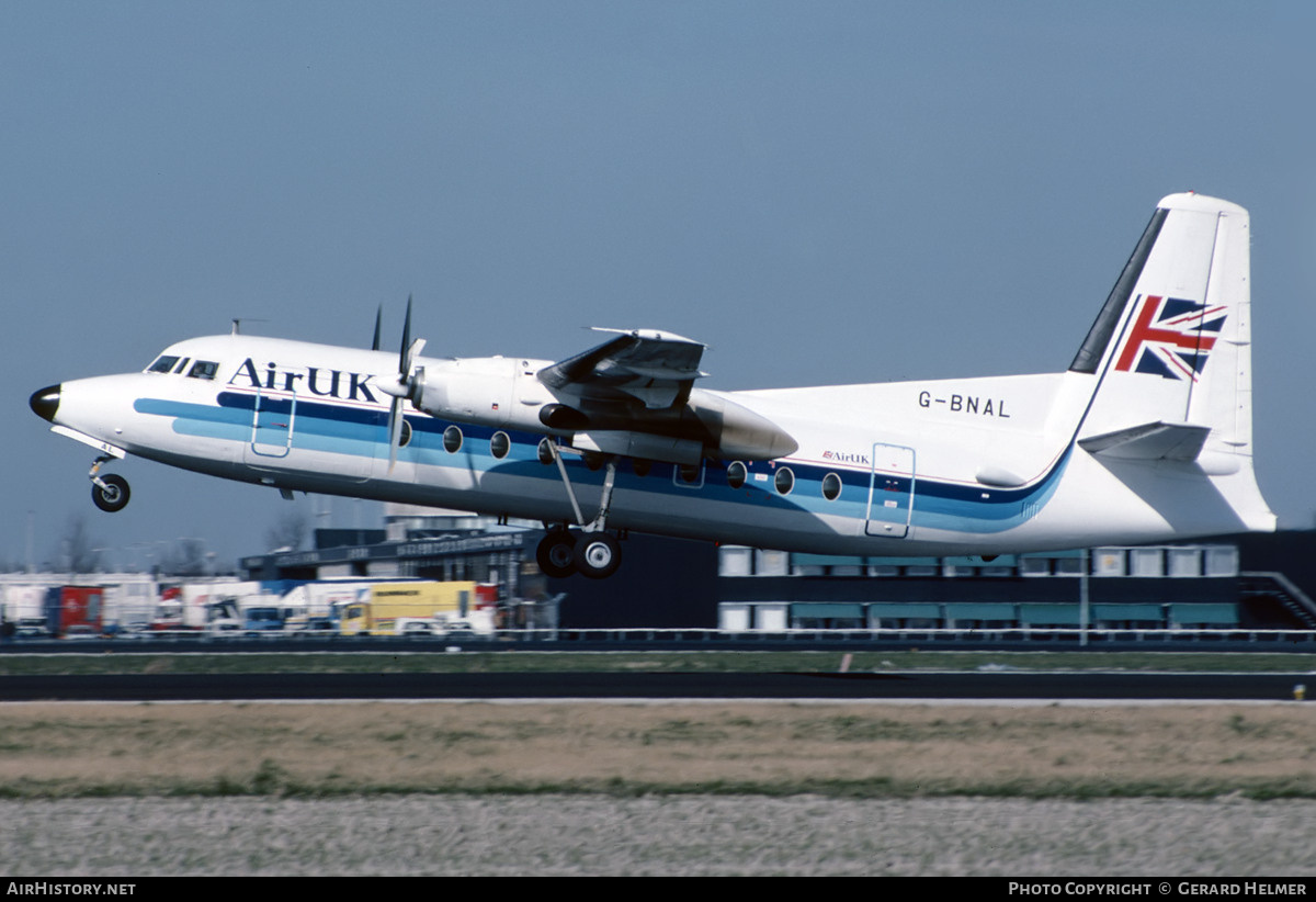 Aircraft Photo of G-BNAL | Fokker F27-600 Friendship | Air UK | AirHistory.net #65658