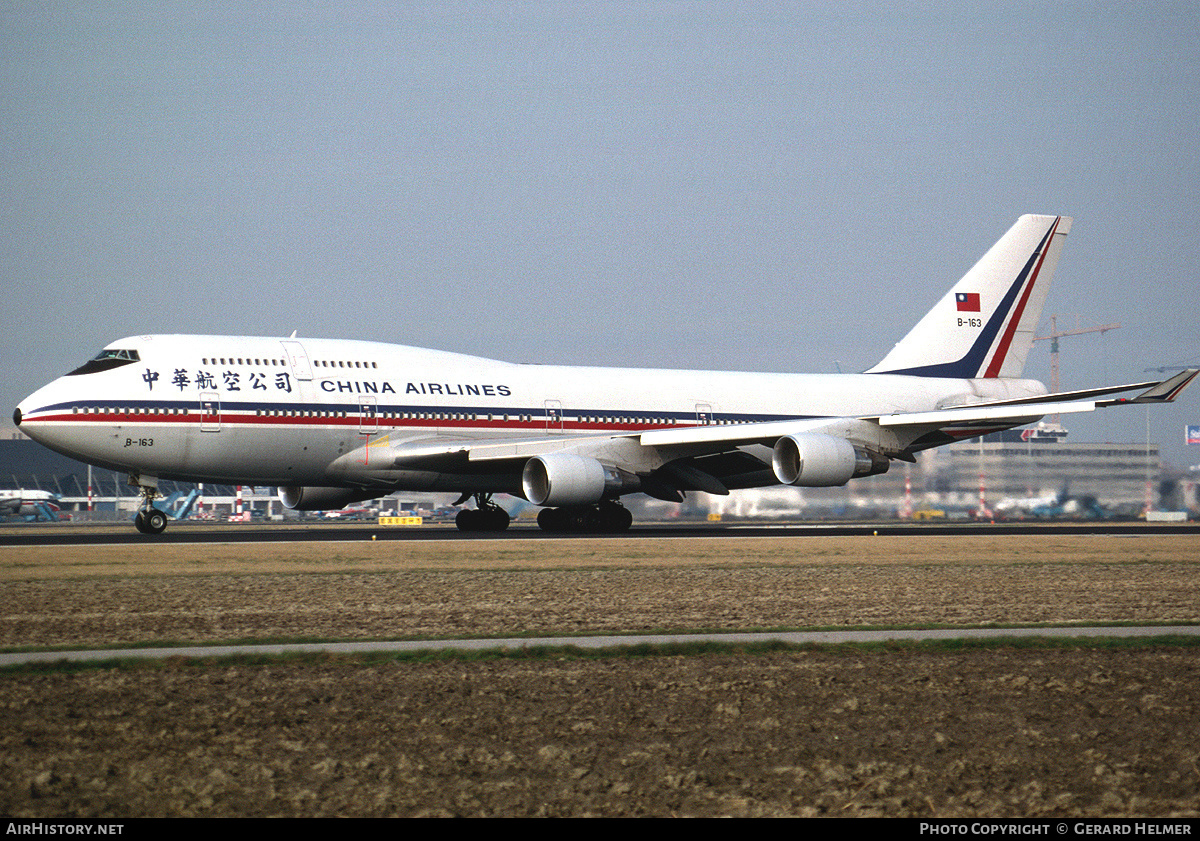Aircraft Photo of B-163 | Boeing 747-409 | China Airlines | AirHistory.net #65664