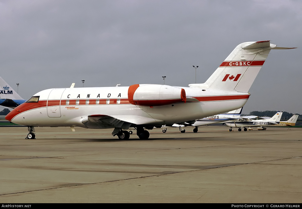 Aircraft Photo of C-GBKC | Canadair Challenger 600 (CL-600-1A11) | Transport Canada | AirHistory.net #65678