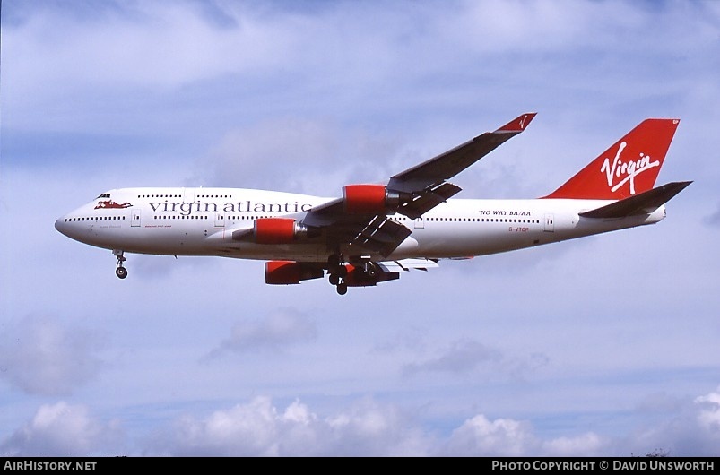 Aircraft Photo of G-VTOP | Boeing 747-4Q8 | Virgin Atlantic Airways | AirHistory.net #65687