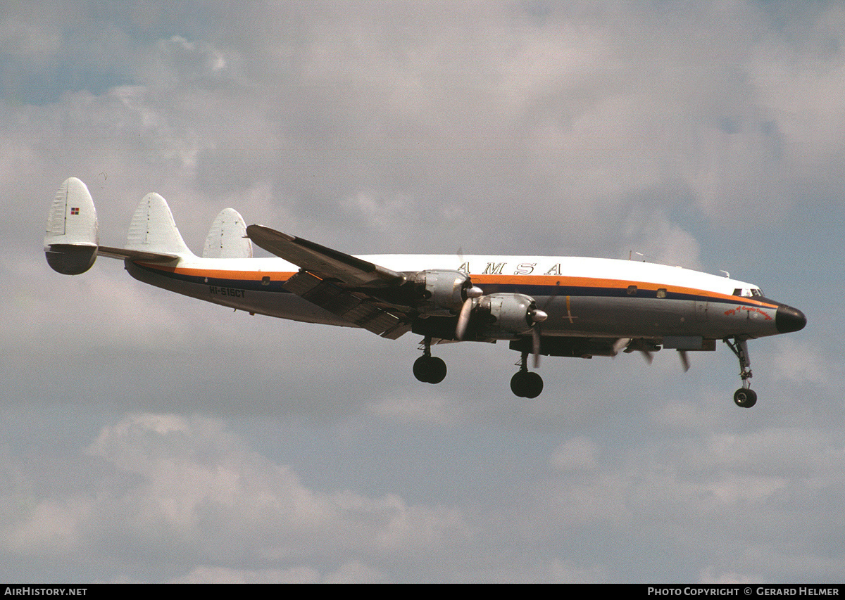 Aircraft Photo of HI-515CT | Lockheed C-121C Super Constellation | AMSA - Aerolíneas Mundo | AirHistory.net #65709
