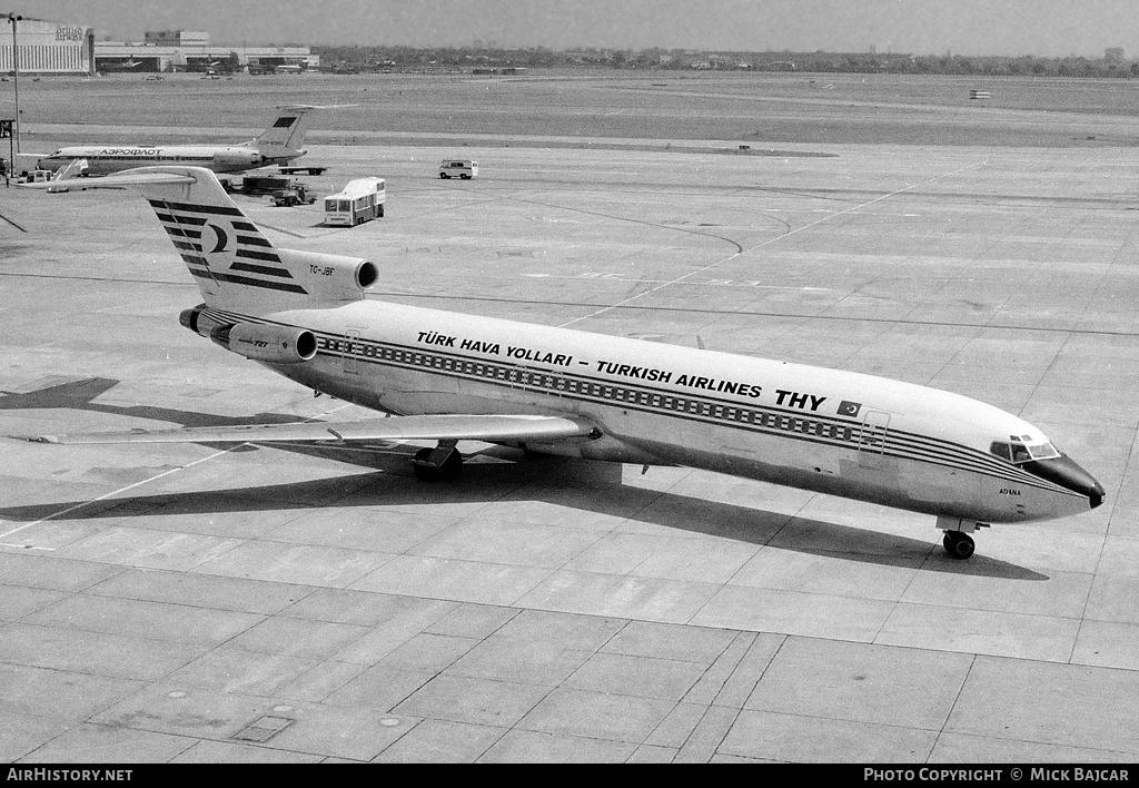 Aircraft Photo of TC-JBF | Boeing 727-2F2/Adv | THY Türk Hava Yolları - Turkish Airlines | AirHistory.net #65761