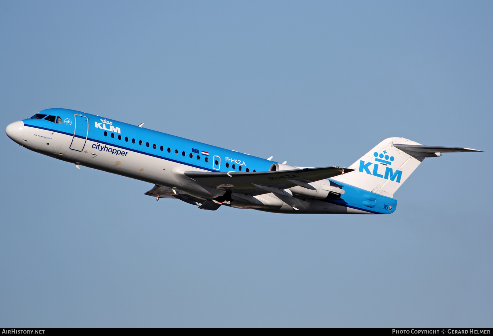 Aircraft Photo of PH-KZA | Fokker 70 (F28-0070) | KLM Cityhopper | AirHistory.net #65890