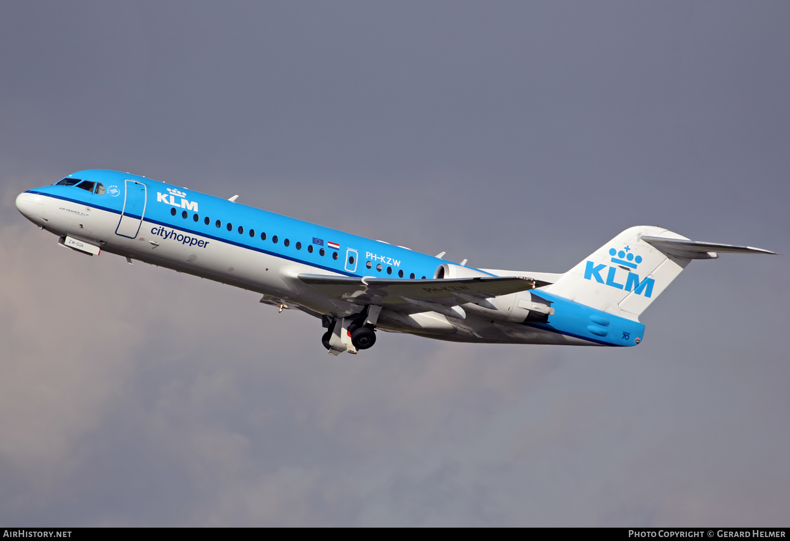 Aircraft Photo of PH-KZW | Fokker 70 (F28-0070) | KLM Cityhopper | AirHistory.net #65893