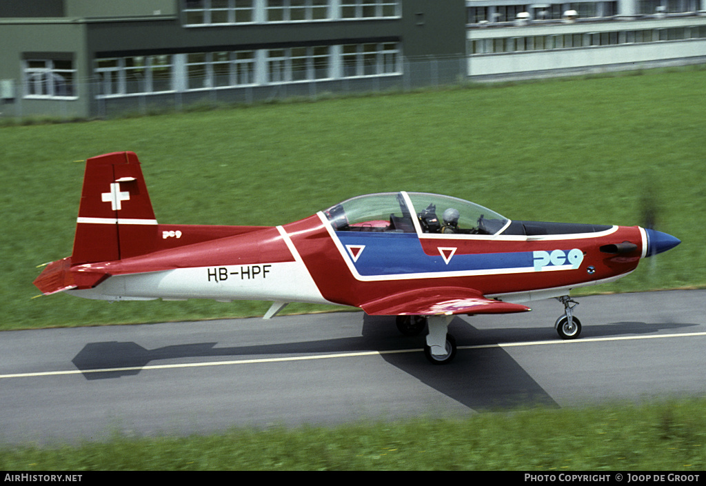 Aircraft Photo of HB-HPF | Pilatus PC-9 | AirHistory.net #65898