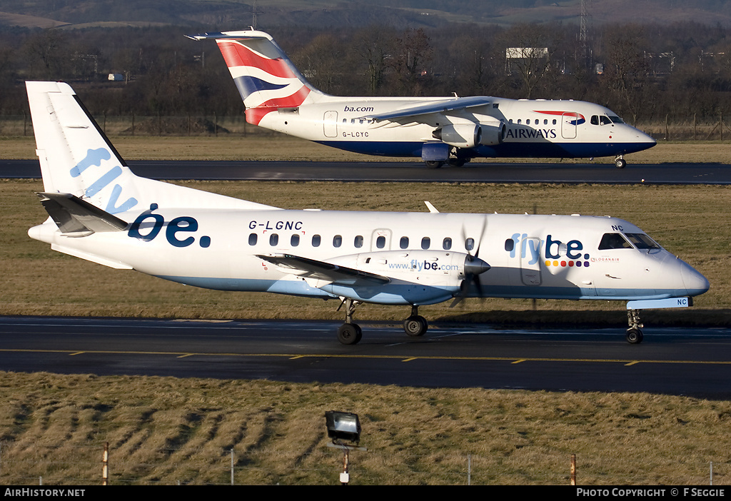 Aircraft Photo of G-LGNC | Saab 340B | Flybe | AirHistory.net #65910