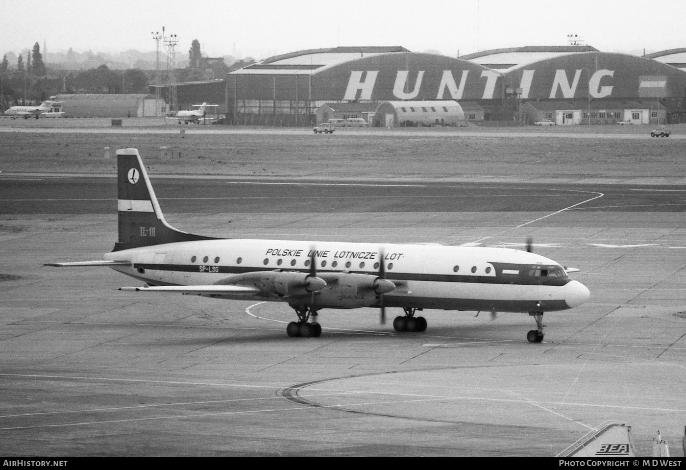 Aircraft Photo of SP-LSG | Ilyushin Il-18E | LOT Polish Airlines - Polskie Linie Lotnicze | AirHistory.net #65931