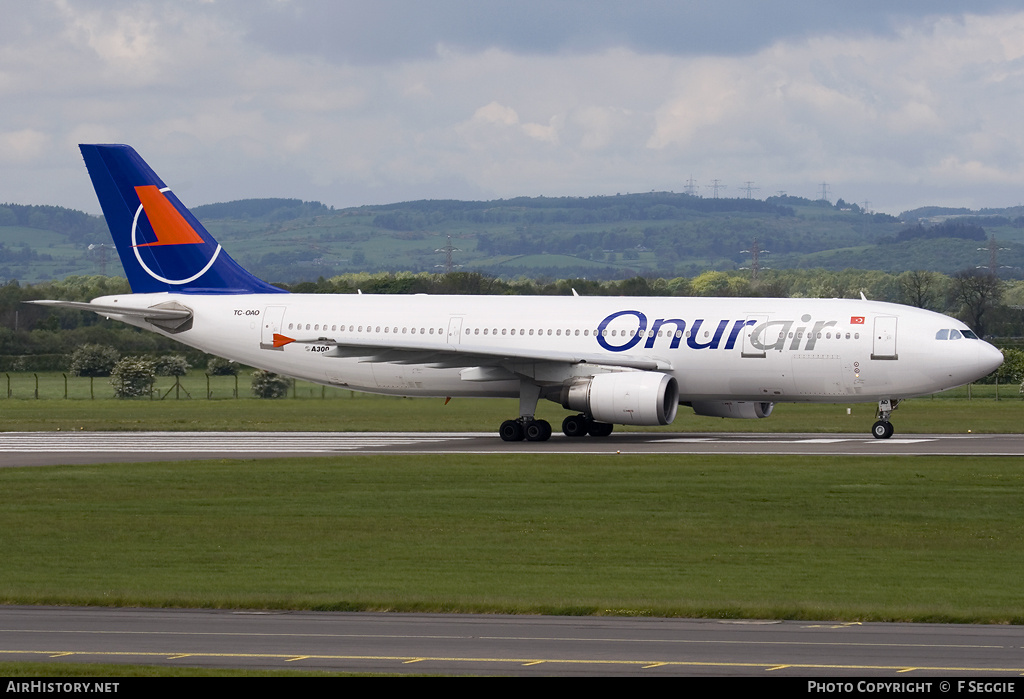 Aircraft Photo of TC-OAO | Airbus A300B4-605R | Onur Air | AirHistory.net #65934
