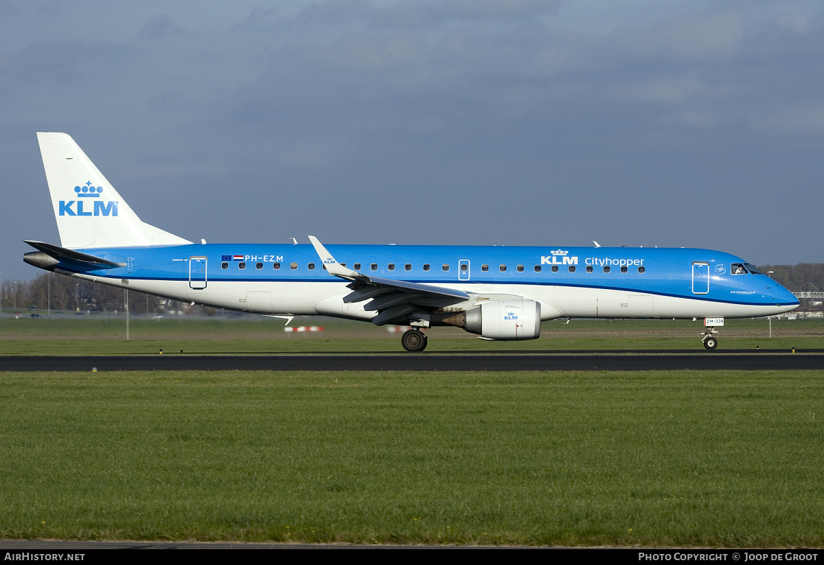 Aircraft Photo of PH-EZM | Embraer 190STD (ERJ-190-100STD) | KLM Cityhopper | AirHistory.net #65938