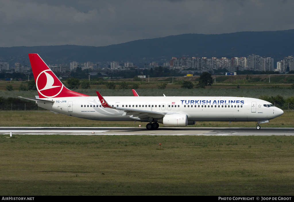 Aircraft Photo of TC-JYB | Boeing 737-9F2/ER | Turkish Airlines | AirHistory.net #65940