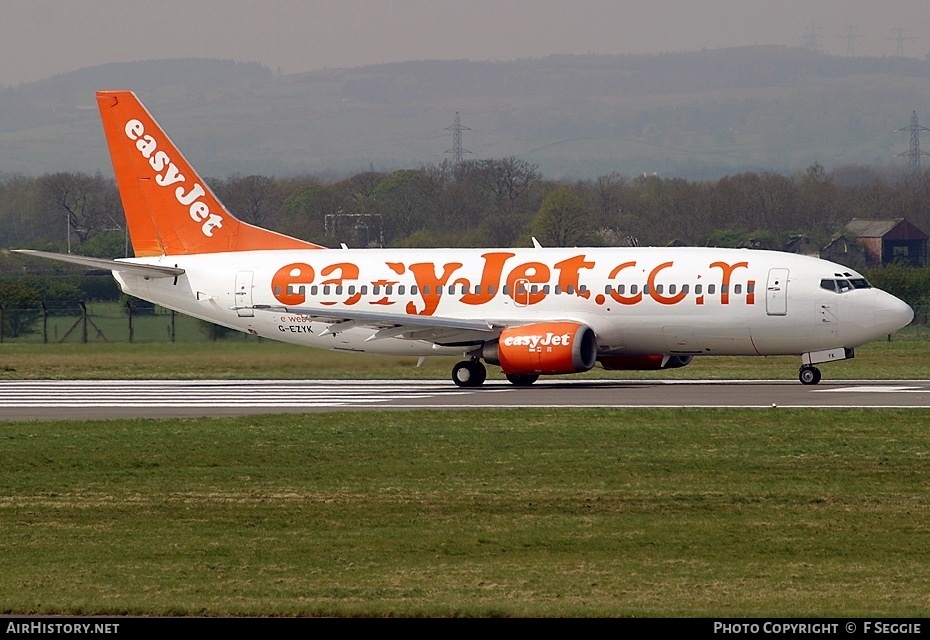 Aircraft Photo of G-EZYK | Boeing 737-33V | EasyJet | AirHistory.net #65949