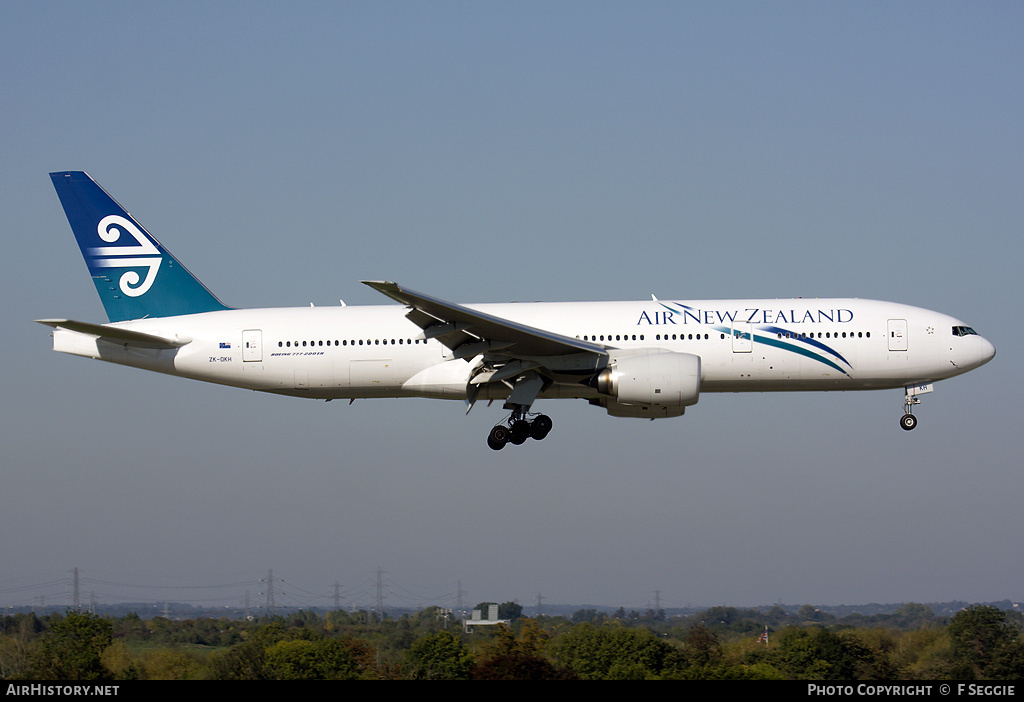 Aircraft Photo of ZK-OKH | Boeing 777-219/ER | Air New Zealand | AirHistory.net #65977