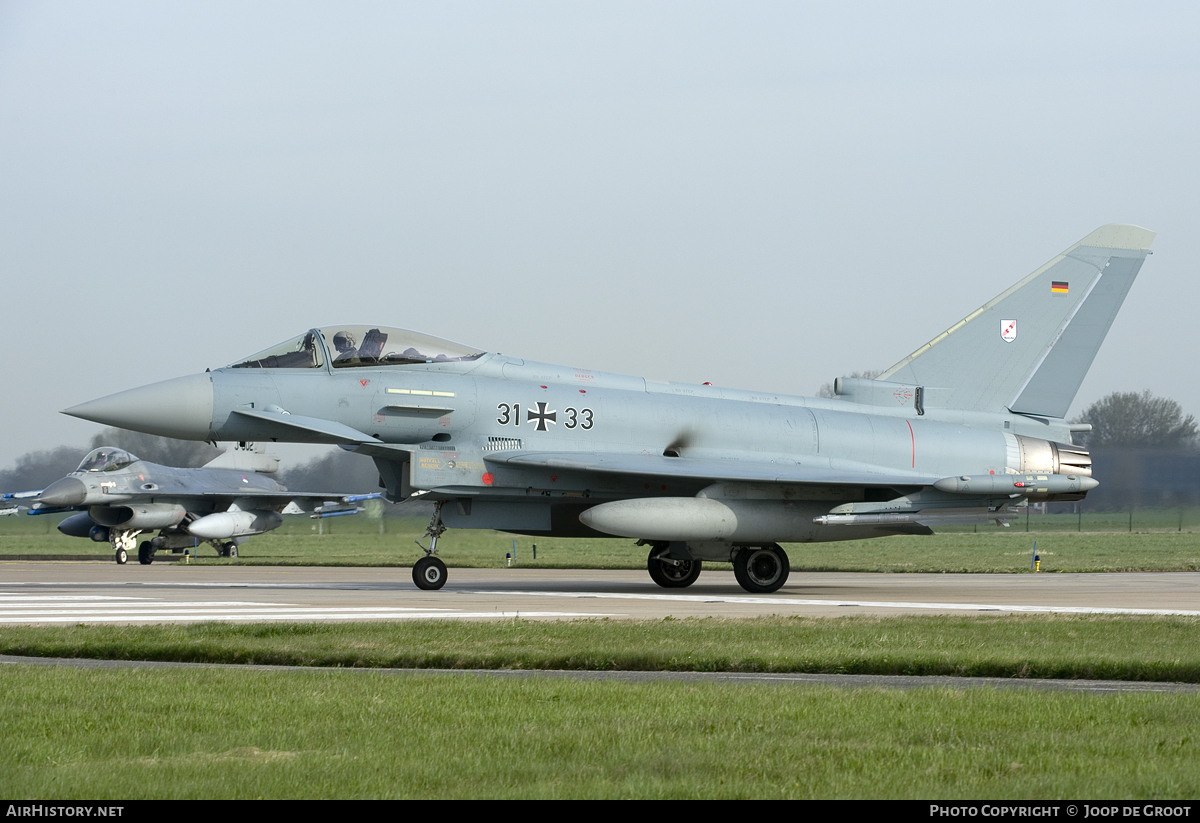 Aircraft Photo of 3133 | Eurofighter EF-2000 Typhoon S | Germany - Air Force | AirHistory.net #65991