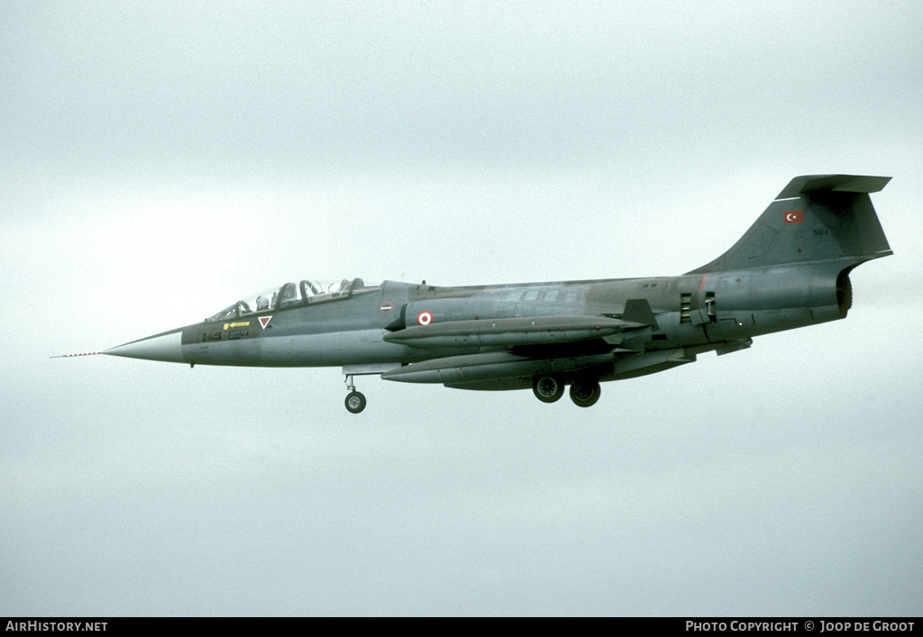 Aircraft Photo of D-5814 | Lockheed TF-104G Starfighter | Turkey - Air Force | AirHistory.net #66024