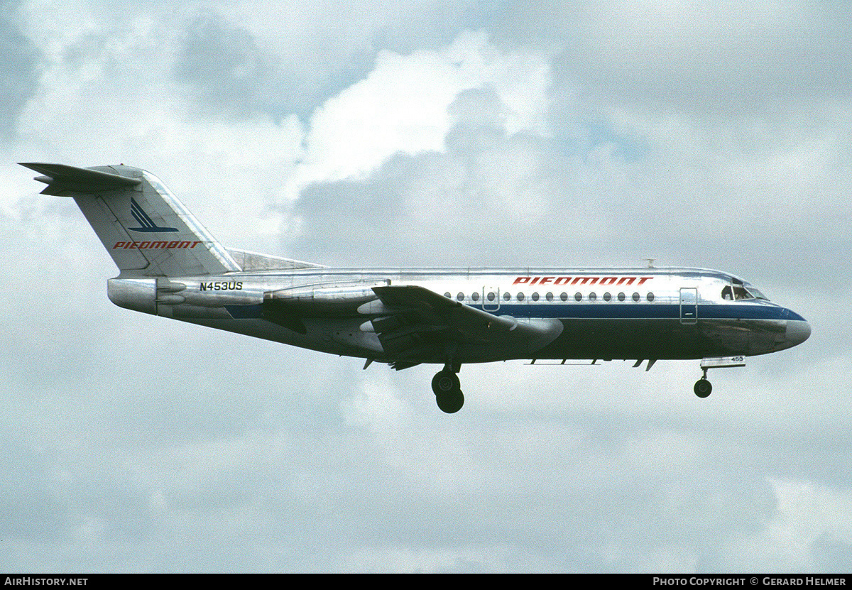 Aircraft Photo of N453US | Fokker F28-1000 Fellowship | Piedmont Airlines | AirHistory.net #66037