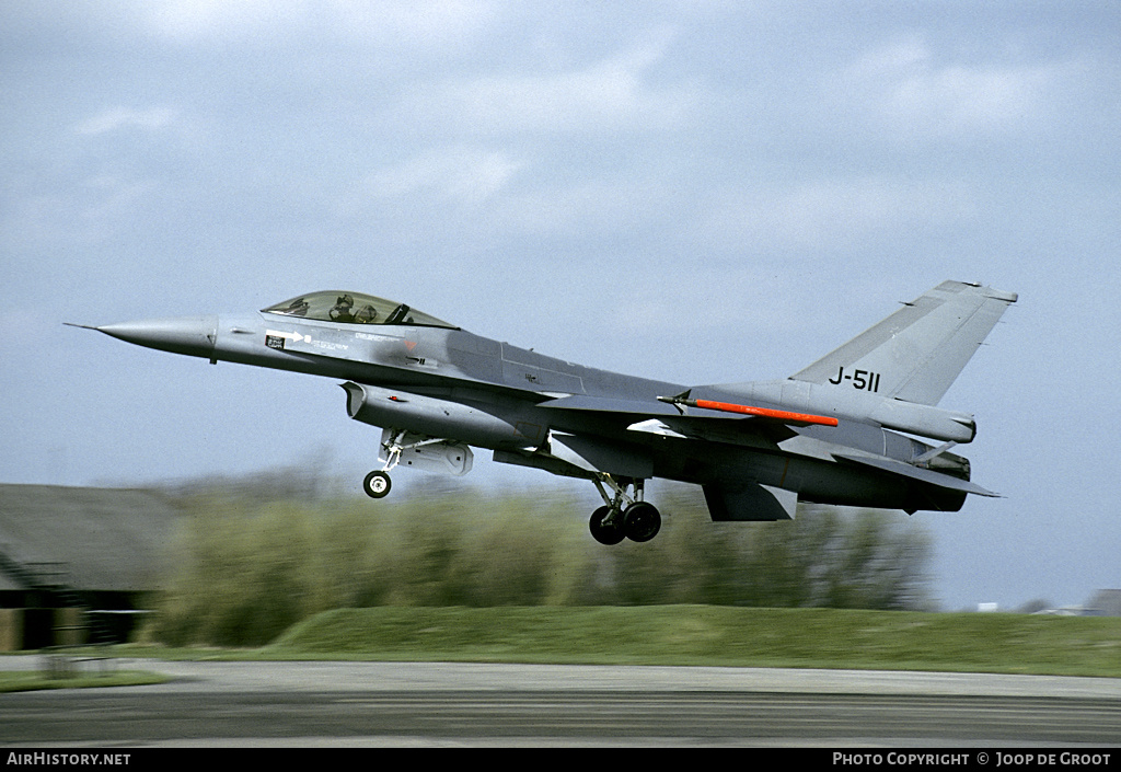 Aircraft Photo of J-511 | General Dynamics F-16AM Fighting Falcon | Netherlands - Air Force | AirHistory.net #66039