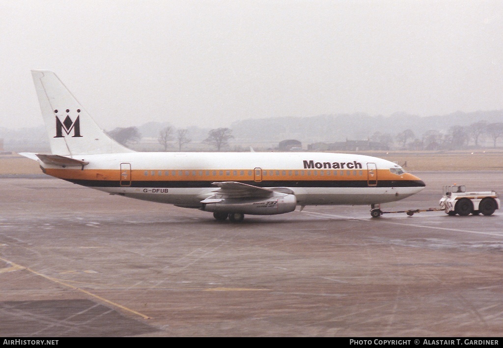 Aircraft Photo of G-DFUB | Boeing 737-2K9/Adv | Monarch Airlines | AirHistory.net #66045