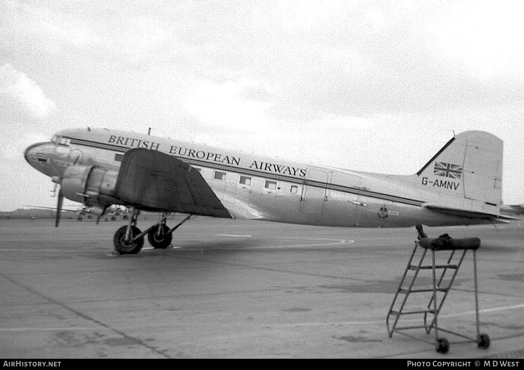 Aircraft Photo of G-AMNV | Douglas C-47B Skytrain | BEA - British European Airways | AirHistory.net #66046
