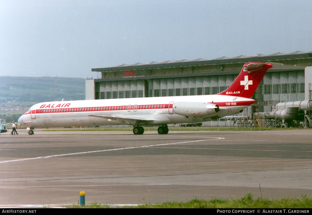 Aircraft Photo of HB-INB | McDonnell Douglas MD-81 (DC-9-81) | Balair | AirHistory.net #66050