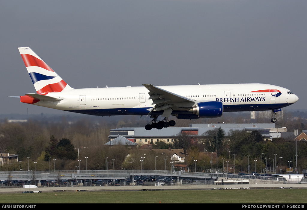 Aircraft Photo of G-YMMT | Boeing 777-236/ER | British Airways | AirHistory.net #66056