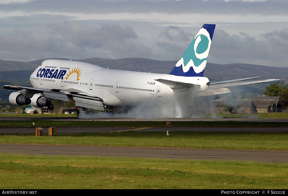 Aircraft Photo of F-GSUN | Boeing 747-312 | Corsair | AirHistory.net #66075