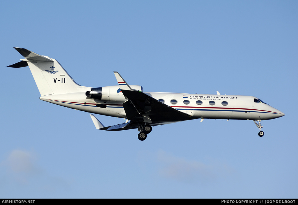 Aircraft Photo of V-11 | Gulfstream Aerospace G-IV Gulfstream IV | Netherlands - Air Force | AirHistory.net #66146