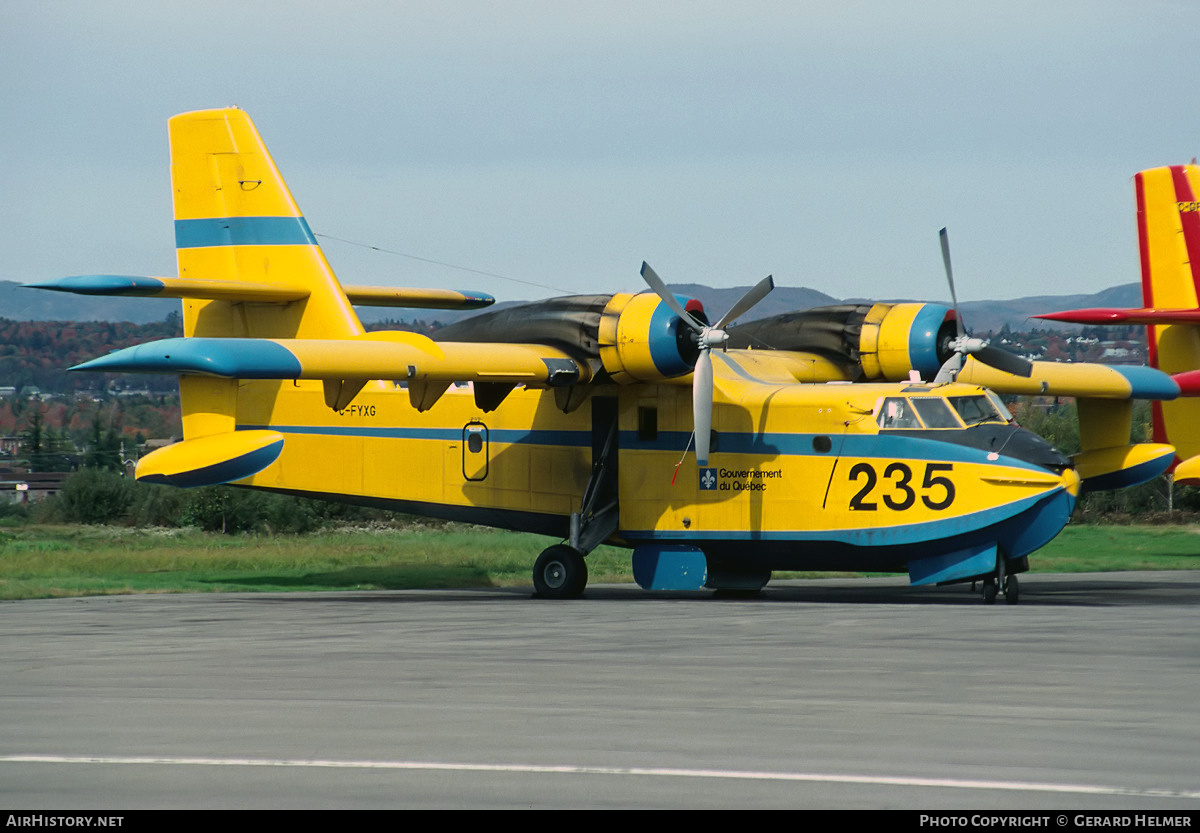 Aircraft Photo of C-FYXG | Canadair CL-215-I (CL-215-1A10) | Gouvernement du Québec | AirHistory.net #66154