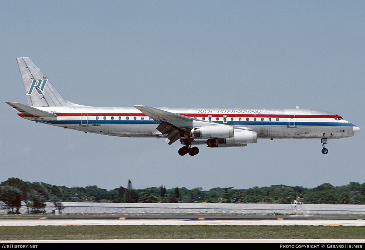 Aircraft Photo of N1808E | McDonnell Douglas DC-8-62 | Rich International Airways | AirHistory.net #66171
