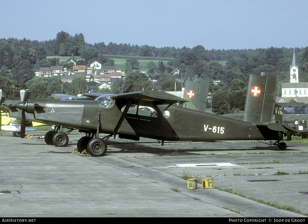 Aircraft Photo of V-615 | Pilatus PC-6/B2-H2M-1 Turbo Porter | Switzerland - Air Force | AirHistory.net #66196