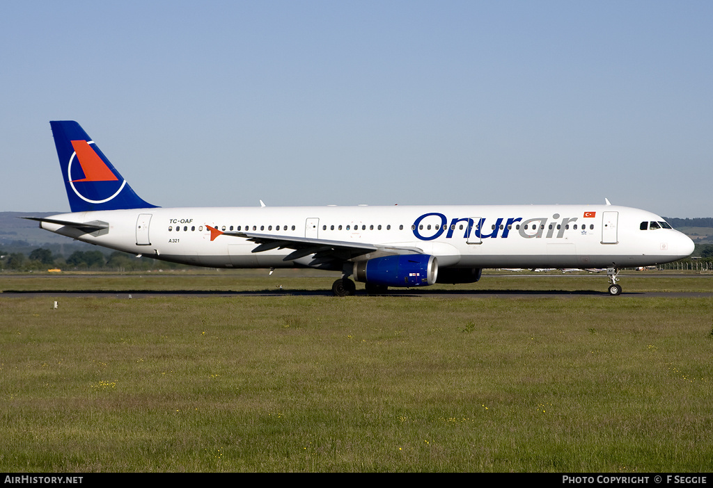 Aircraft Photo of TC-OAF | Airbus A321-231 | Onur Air | AirHistory.net #66205
