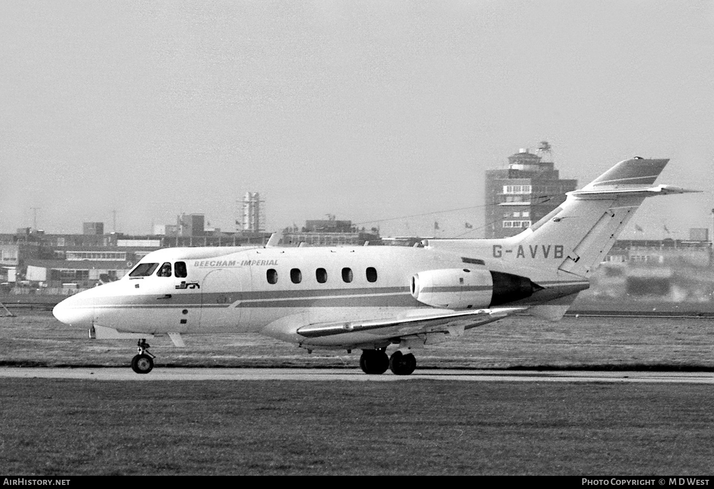 Aircraft Photo of G-AVVB | Hawker Siddeley HS-125-3B/RA | Beecham-Imperial Aviation | AirHistory.net #66210