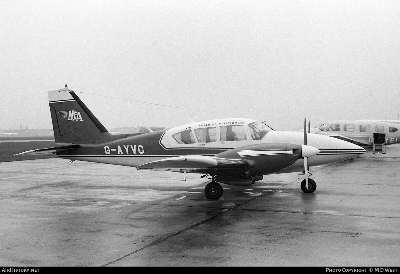 Aircraft Photo of G-AYVC | Piper PA-23-250 Aztec E | McAlpine Aviation | AirHistory.net #66231
