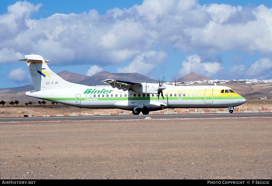 Aircraft Photo of EC-FJX | ATR ATR-72-201 | Binter Canarias | AirHistory.net #66239