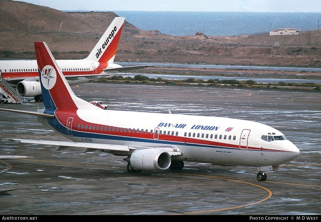 Aircraft Photo of G-SCUH | Boeing 737-3Q8 | Dan-Air London | AirHistory.net #66245