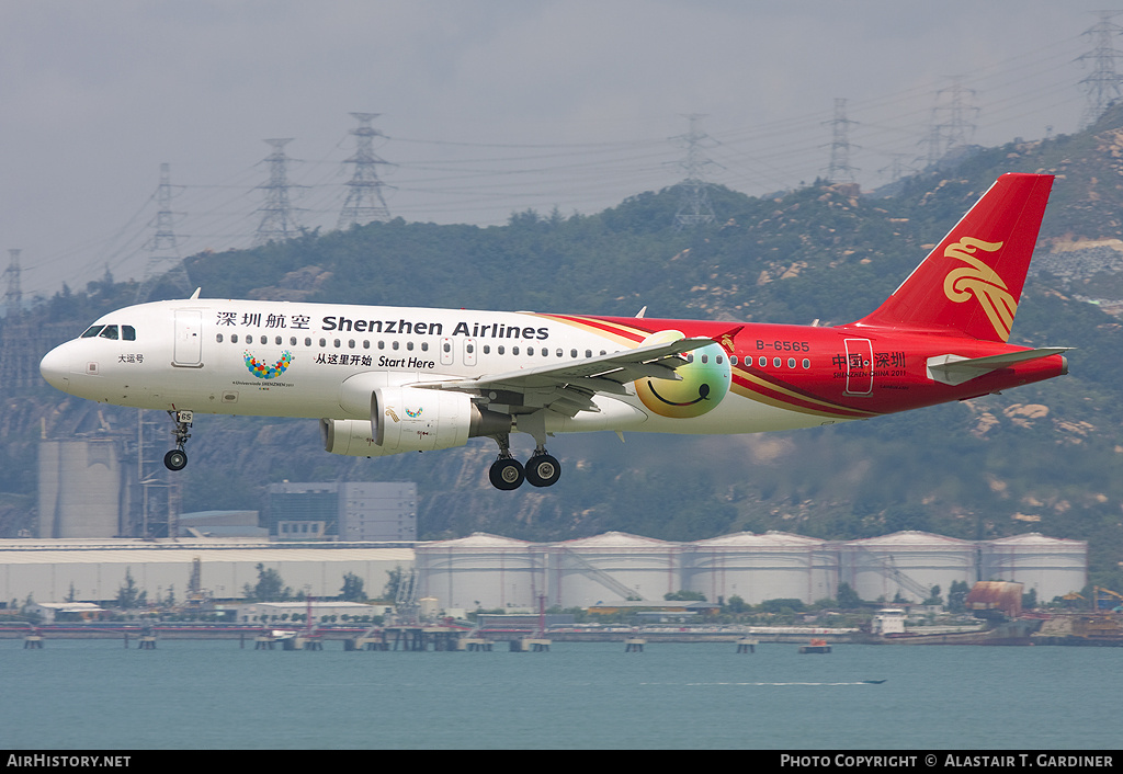 Aircraft Photo of B-6565 | Airbus A320-214 | Shenzhen Airlines | AirHistory.net #66256