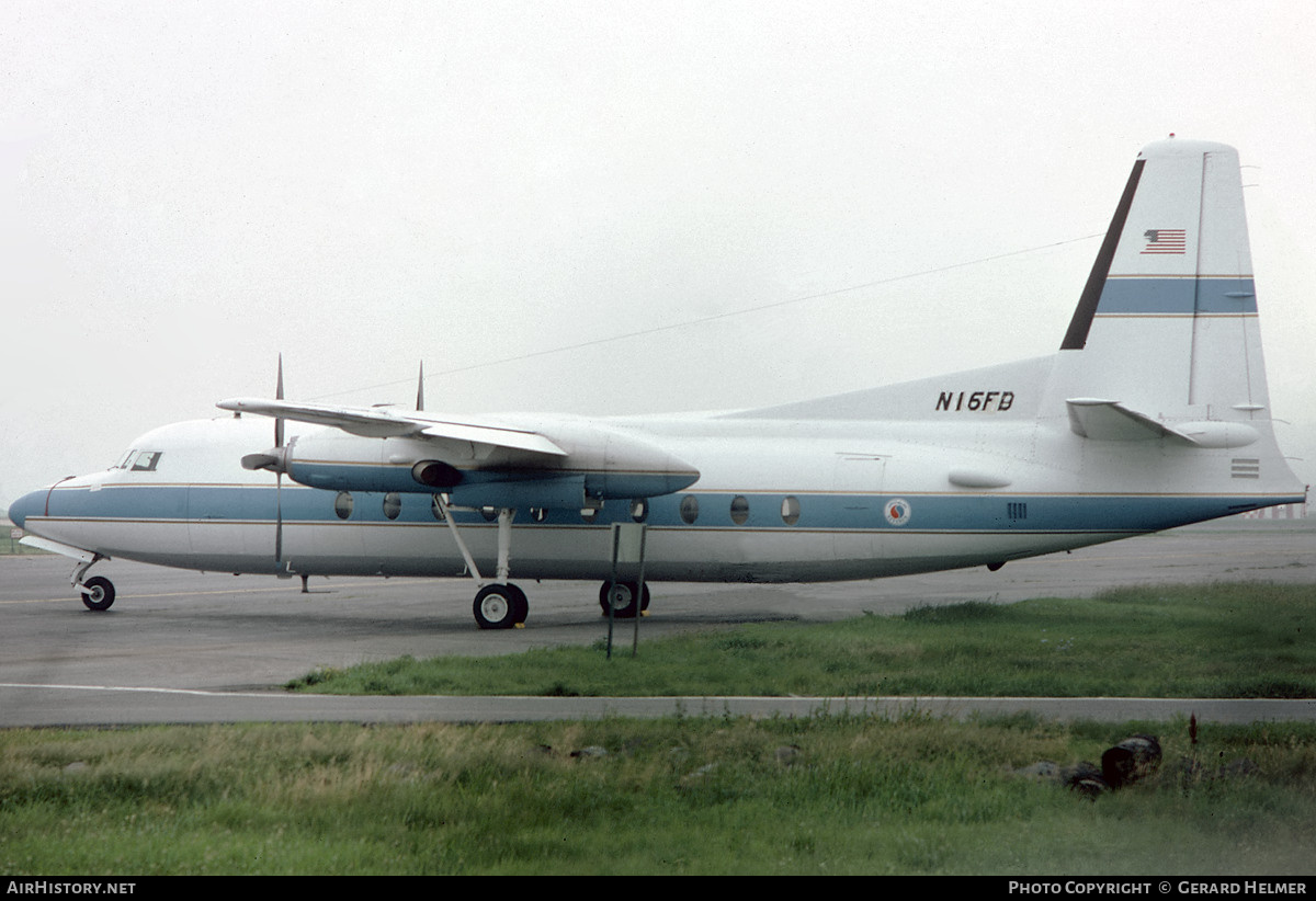 Aircraft Photo of N16FB | Fairchild F-27 | AirHistory.net #66261