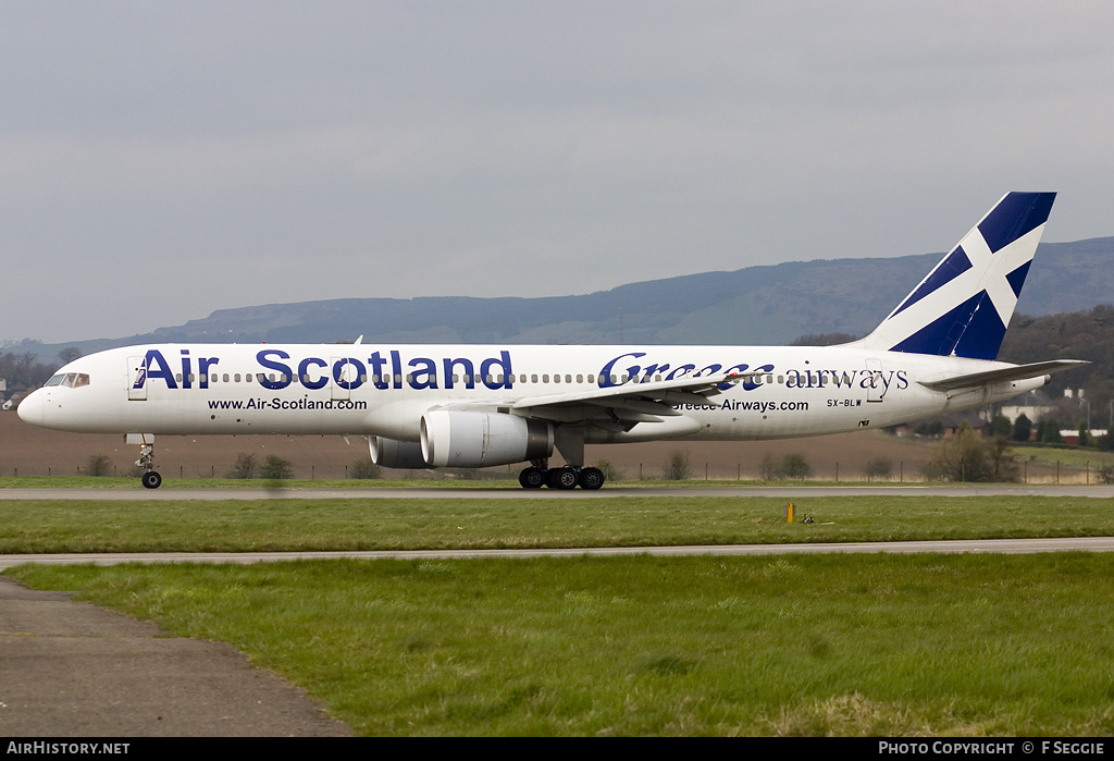 Aircraft Photo of SX-BLW | Boeing 757-236 | Air-Scotland | AirHistory.net #66312