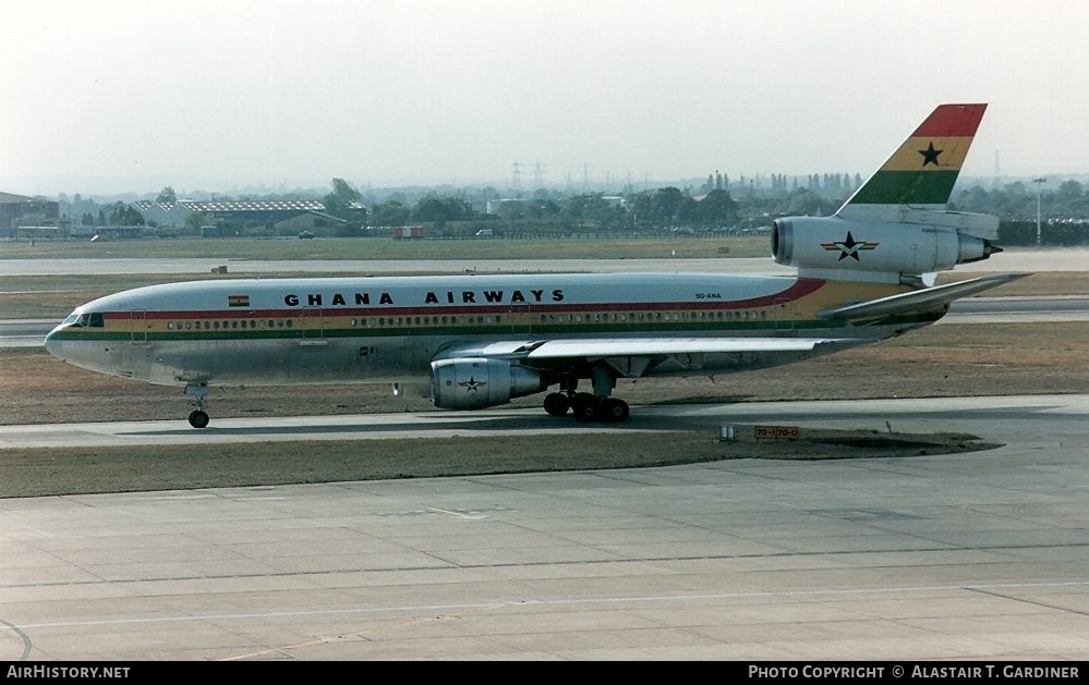 Aircraft Photo of 9G-ANA | McDonnell Douglas DC-10-30 | Ghana Airways | AirHistory.net #66324