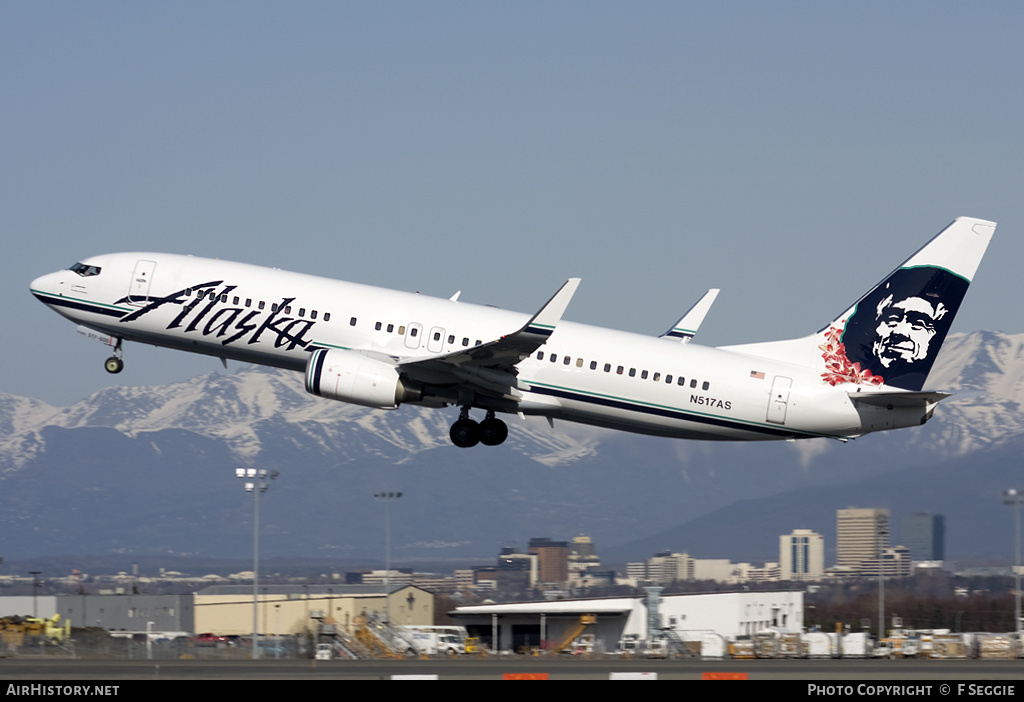 Aircraft Photo of N517AS | Boeing 737-890 | Alaska Airlines | AirHistory.net #66373