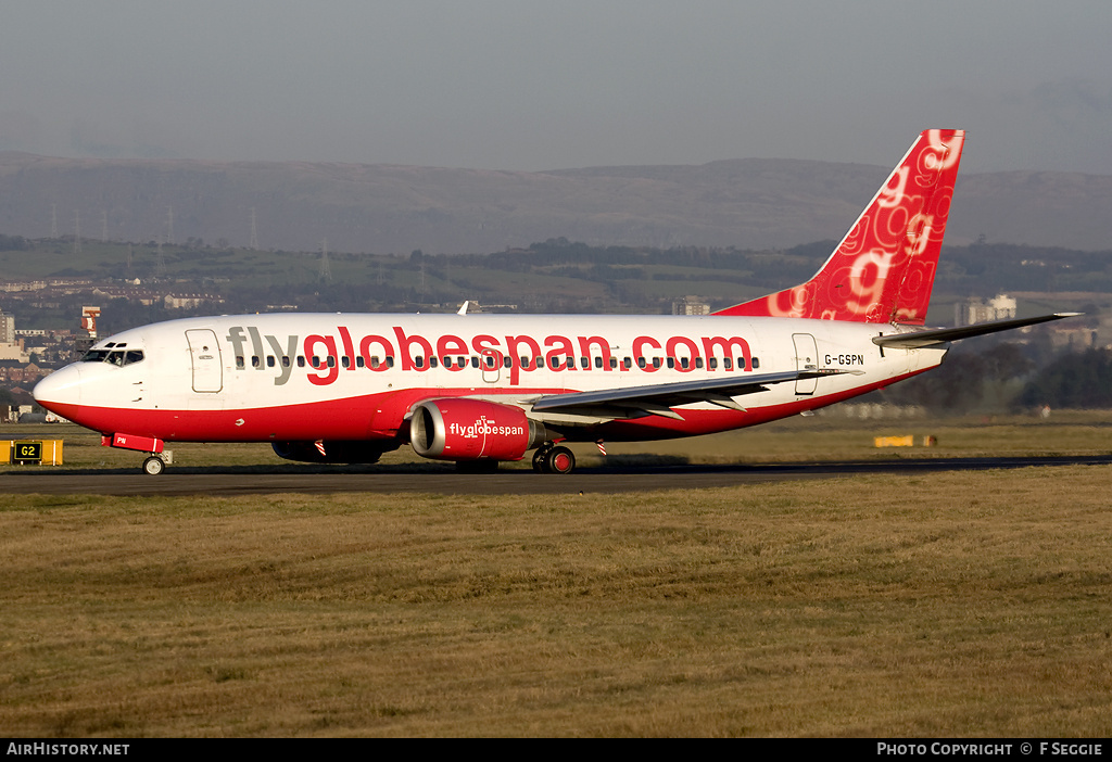 Aircraft Photo of G-GSPN | Boeing 737-31S | Flyglobespan | AirHistory.net #66404