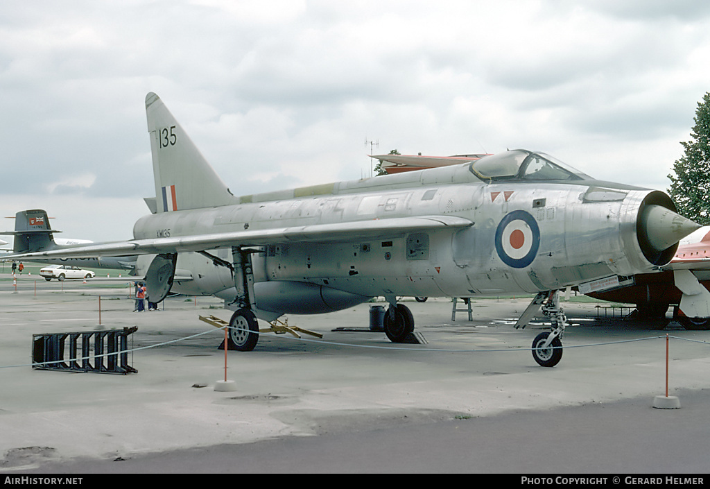 Aircraft Photo of XM135 | English Electric Lightning F1 | UK - Air Force | AirHistory.net #66417