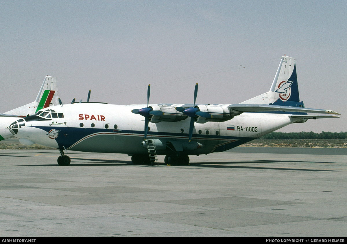 Aircraft Photo of RA-11003 | Antonov An-12B | SPAIR Air Transport Corporation | AirHistory.net #66432