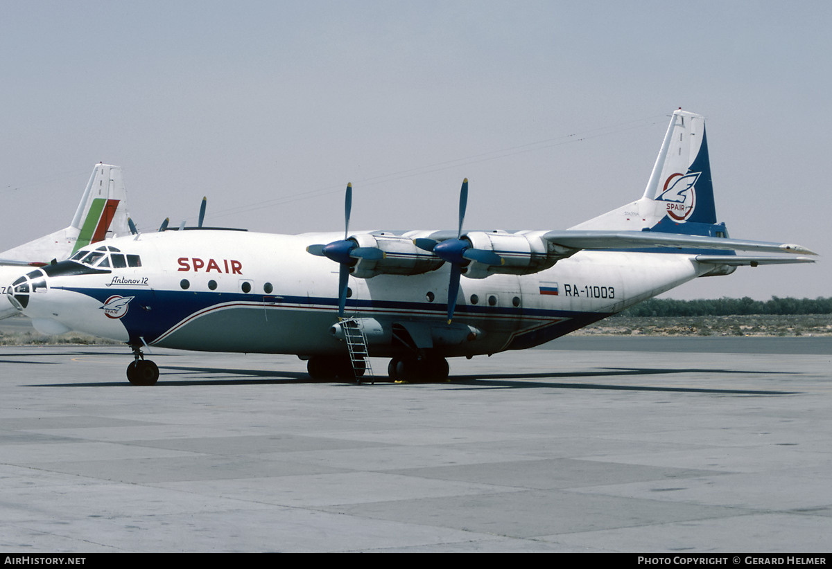 Aircraft Photo of RA-11003 | Antonov An-12B | SPAIR Air Transport Corporation | AirHistory.net #66432