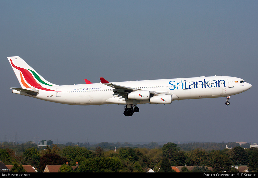 Aircraft Photo of 4R-ADA | Airbus A340-311 | SriLankan Airlines | AirHistory.net #66444