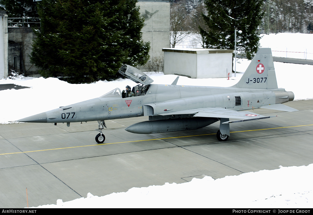 Aircraft Photo of J-3077 | Northrop F-5E Tiger II | Switzerland - Air Force | AirHistory.net #66450