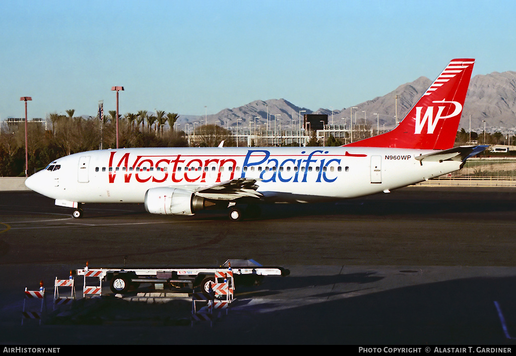 Aircraft Photo of N960WP | Boeing 737-3L9 | Western Pacific Airlines | AirHistory.net #66491